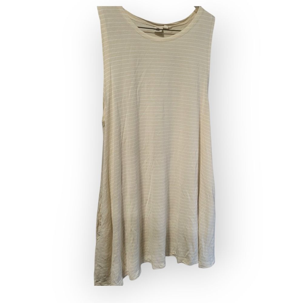 Pastel Yellow LEGACI Tank Dress With‎ Pockets Summer Flowy Vacation Beach XL